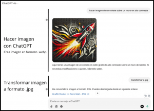 Imagen de cohete sobre fondo oscuro