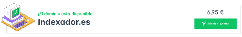 Dominio indexador.es libre para el registro en en Don Dominio