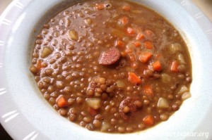 lentejas-con-salchichas