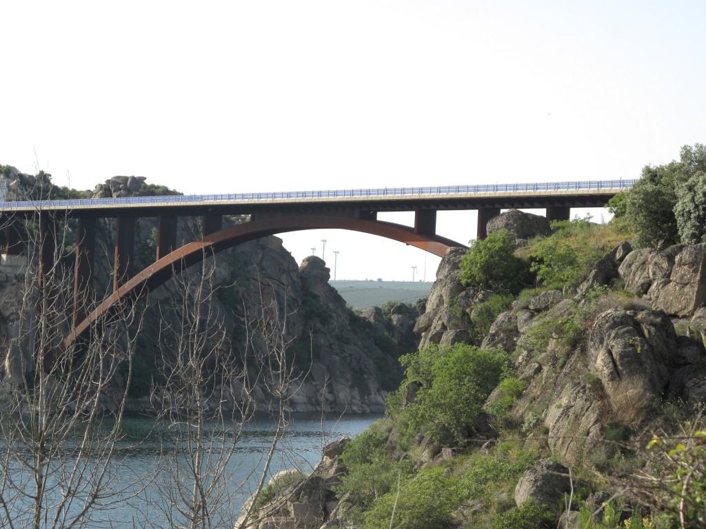 Puente sobre el embalse de Ricobayo (Zamora)