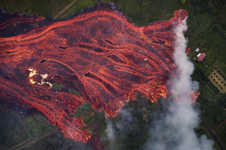 Erupción del volcán Kilauea. Mayo 2018. 