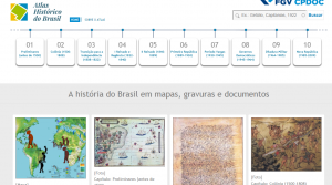 Página principal "Atlas Histórico do Brasil"