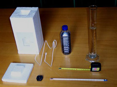 Materiales para un calorimetro solar artesano