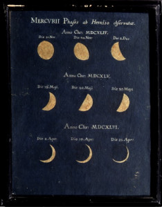 Fases de Mercurio, realizado por Maria Clara Eimmart.