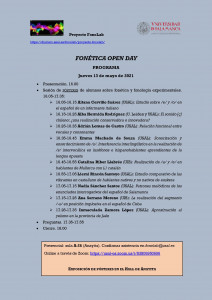 Cartel Fonética Open Day