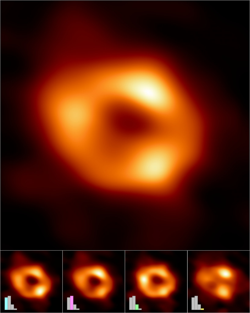 Making of the image of the black hole at the centre of the Milky