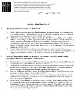 Manifiesto IFLA 2014