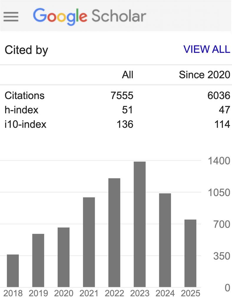Google Scholar - October 2025