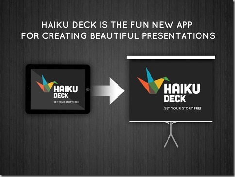 Otra forma de realizar presentaciones con la aplicación HaikuDeck