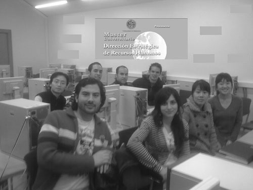 Alumnos del master en dirección estratégica en recursos humanos en la sede de Zamora
