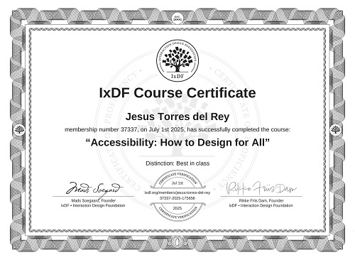 Certificado de curso completado, 1 de julio de 2025
