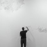 "Acorde emocional". Grafito sobre pared. 800 x 1000 cm.2016