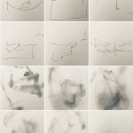 "Briznas de pereza". 250 piezas. Grafito/papel. 50 x 50 cm. 2019