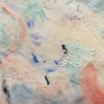 "Sinuosidades".
Porcelana y esmalte. 50 x 70 cm. 2019