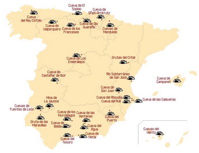 Mapa de las Cuevas