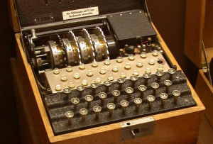 Máquina Enigma que jugó un papel clave durante la Segunda Guerra Mundial.