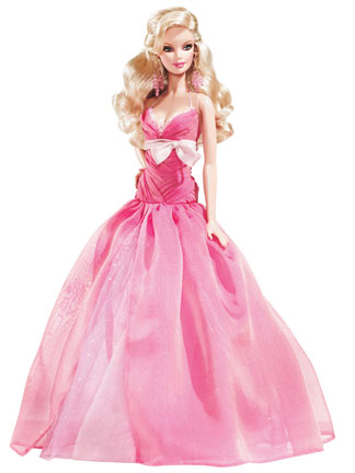 vestido rosa barbie
