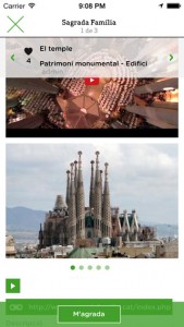 Captura de pantalla de la aplicación