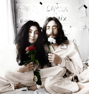 Yoko Ono y John Lennon